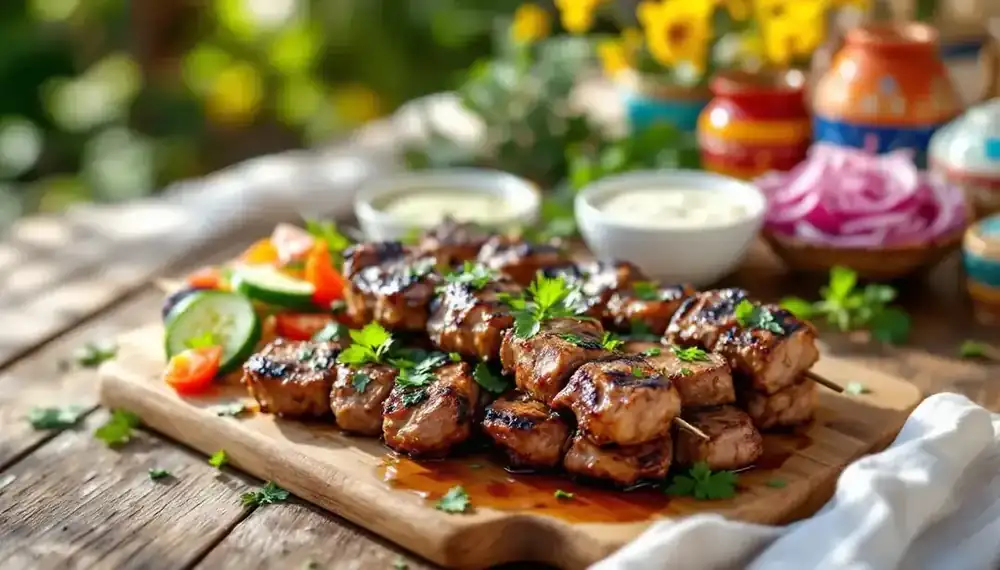 découvrez notre délicieuse recette de kebab d'agneau, une explosion de saveurs qui ravira vos papilles. apprenez à préparer ce plat convivial et savoureux, idéal pour vos repas en famille ou entre amis.