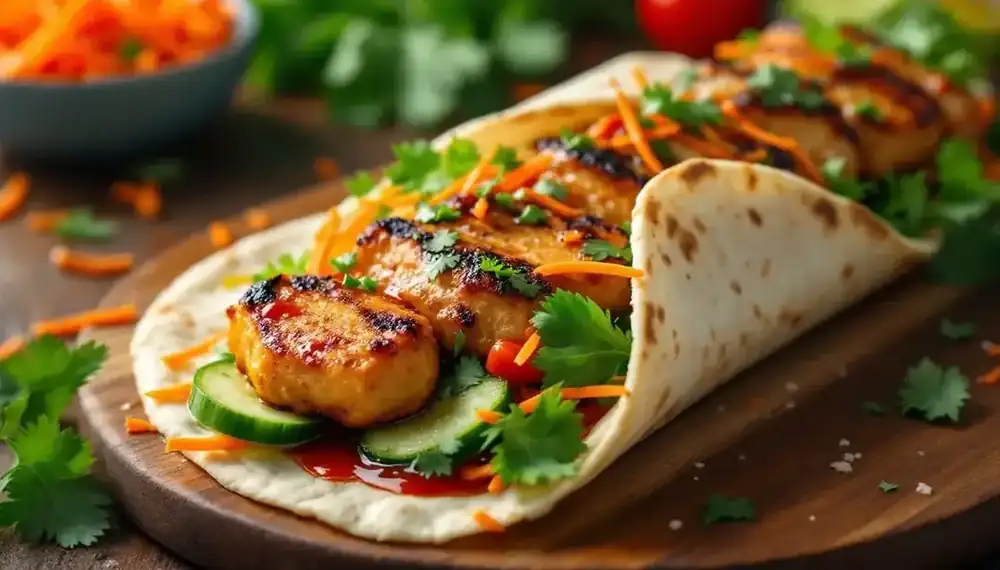 découvrez notre kebab revisité à la manière street food asiatique : une fusion de saveurs exotiques, de viandes marinées, de légumes croquants et de sauces savoureuses, le tout enveloppé dans un pain moelleux. une expérience culinaire inédite qui éveillera vos sens et vous transportera au cœur des ruelles animées d'asie.