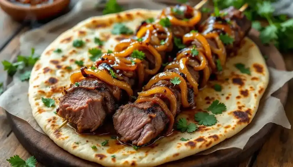 découvrez une délicieuse recette de kebabs au canard confit, rehaussés de savoureux oignons caramélisés. un mélange parfait de saveurs qui saura ravir vos papilles et donner du peps à vos repas. à essayer absolument !
