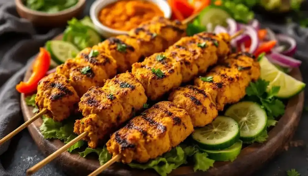 découvrez une explosion de saveurs avec nos kebabs aux épices indiennes, agrémentés de légumes croquants. un mélange parfait de textures et d'arômes qui saura séduire vos papilles. idéal pour un repas savoureux et équilibré !