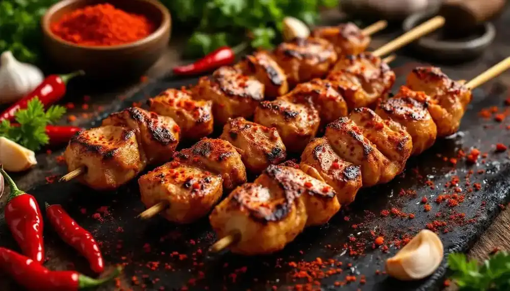 découvrez des kebabs savoureux relevés avec le piment d'espelette, une touche de chaleur et de caractère qui éveillera vos papilles. parfait pour un repas rapide ou une soirée entre amis, plongez dans l'authenticité et le plaisir de ces délices épicés.