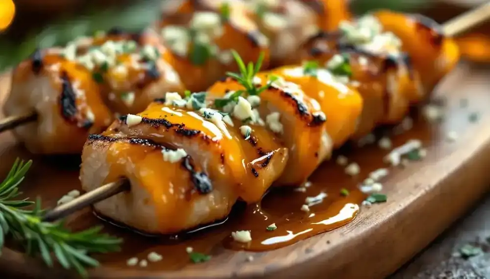 découvrez une recette originale de kebabs au fromage bleu et miel : une alliance surprenante entre la douceur du miel et le caractère du fromage bleu, idéale pour surprendre vos convives lors de votre prochain repas.