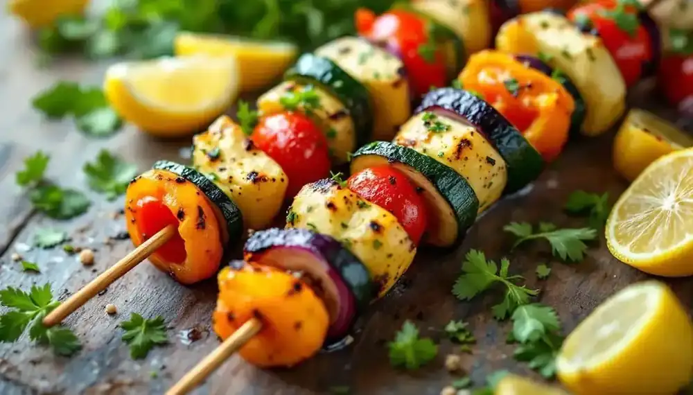 découvrez une recette légère et savoureuse de kebabs aux légumes marinés, idéale pour un repas équilibré. profitez de la fraîcheur des légumes et des épices pour une expérience culinaire pétillante et saine !