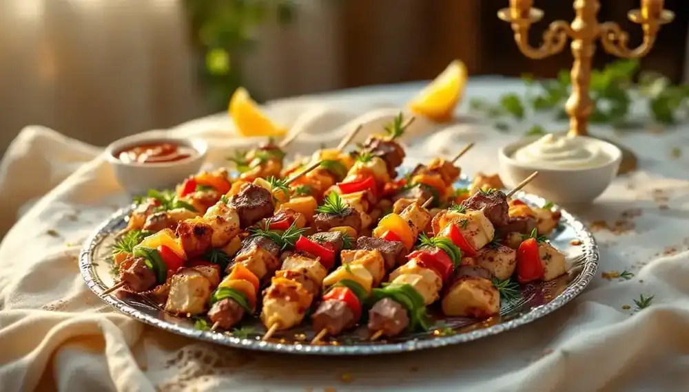découvrez nos kebabs en mini-portions, idéaux pour vos apéritifs ! savourez des bouchées délicieuses et pleines de saveurs qui raviront vos convives. parfait pour accompagner vos soirées entre amis ou en famille, ces petites délicatesses feront sensation lors de vos événements.