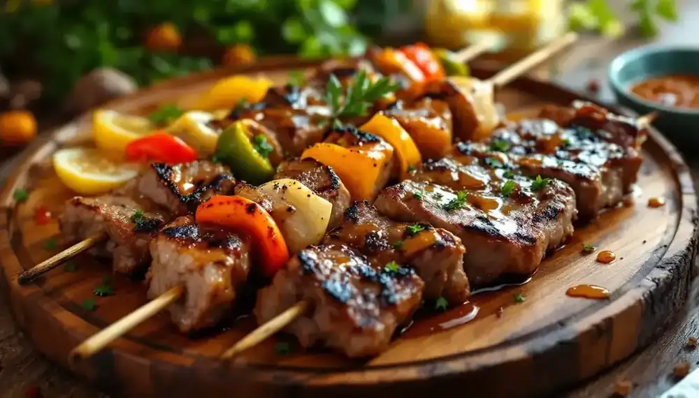découvrez une explosion de saveurs avec notre recette de kebabs à la moutarde et miel. alliant la douceur du miel à la piquante moutarde, cette combinaison unique ravira vos papilles. parfait pour un repas convivial ou un pique-nique réussi !
