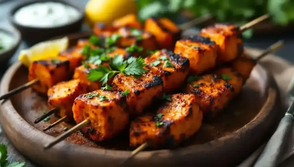 découvrez une recette savoureuse de kebabs aux patates douces grillées, sublimées par des épices douces. parfaits pour un repas réconfortant et original, ces kebabs allient douceur et chaleur des épices, idéals pour tous les gourmets. à savourer sans modération !
