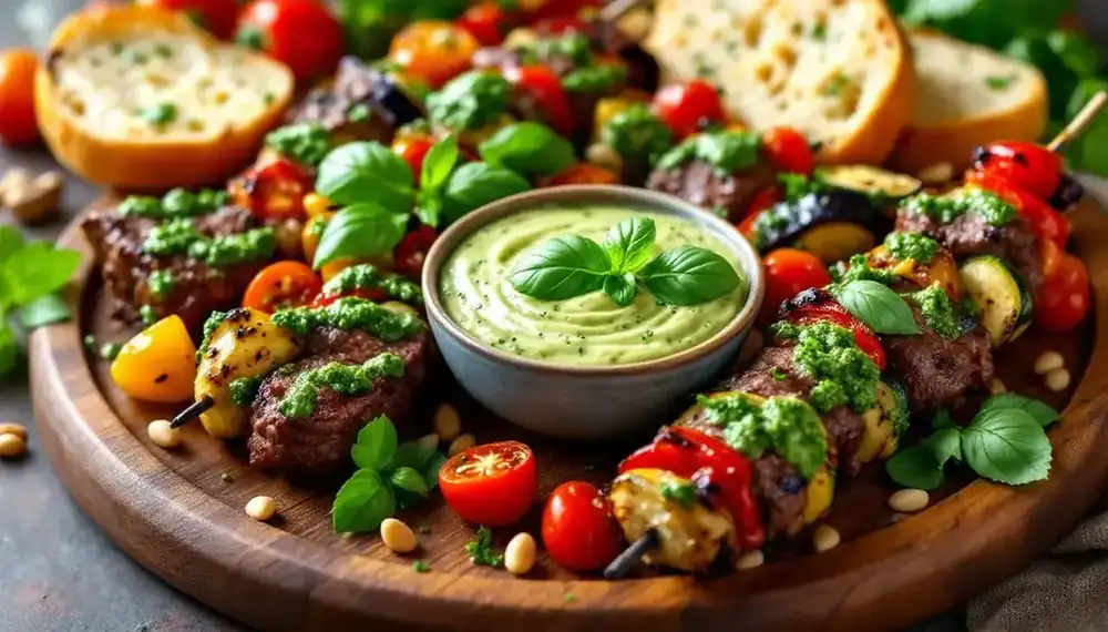 découvrez la fusion parfaite entre la cuisine italienne et le plat traditionnel du kebab avec notre recette savoureuse de kebabs au pesto. une expérience culinaire unique qui ravira vos papilles et apportera une touche méditerranéenne à vos repas.