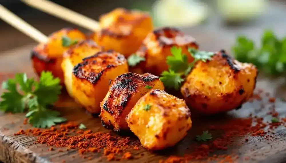 découvrez une délicieuse recette de kebabs à base de pommes de terre rôties et de paprika fumé. parfaits pour un repas savoureux et réconfortant, ces kebabs croustillants allient le goût irrésistible des pommes de terre aux notes fumées du paprika. idéal pour vos barbecues ou dîners en famille. laissez-vous tenter par cette fusion de saveurs uniques !
