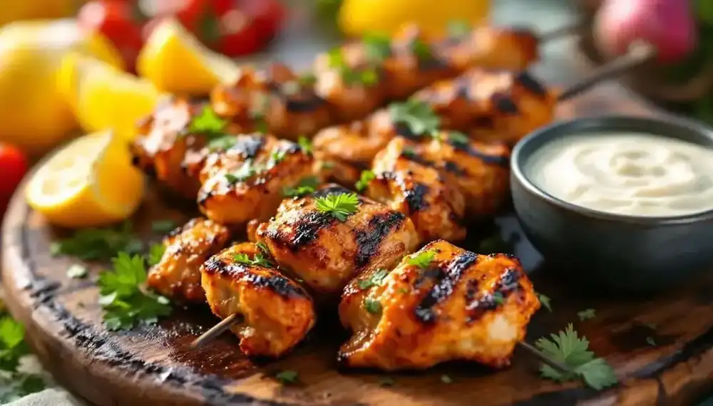 découvrez nos délicieux kebabs au poulet fumé, sublimés par un mélange d’herbes fraîches. une recette savoureuse et parfumée qui ravira les amateurs de cuisine gourmande et équilibrée.