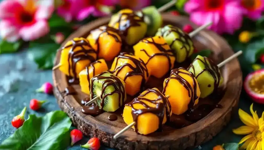 découvrez une expérience gustative unique avec nos kebabs sucrés, alliant le chocolat fondant à des fruits exotiques savoureux. idéals pour une collation ou un dessert original, ces délices combinent textures et saveurs pour ravir vos papilles. plongez dans un voyage culinaire sucré !