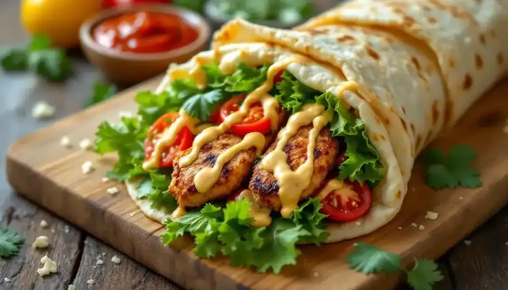 découvrez notre délicieuse recette de kebabs façon wrap au poulet mariné, alliant saveurs irrésistibles et texture moelleuse. parfait pour un dîner rapide ou un pique-nique gourmand, ces wraps satisferont toutes vos envies! à tester sans modération.
