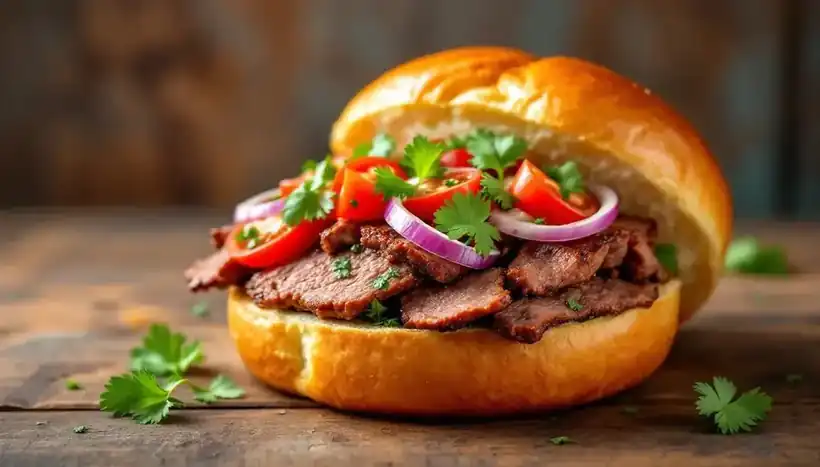 découvrez notre kebab classique revisité, sublimé par un pain brioché moelleux. une fusion savoureuse qui réinvente ce plat emblématique pour une expérience culinaire unique. à savourer sans modération !