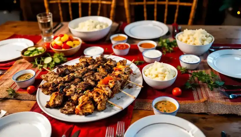 découvrez notre recette gourmande de kebabs au bœuf effiloché, accompagnés d’une onctueuse purée de pommes de terre. une alliance savoureuse idéale pour un repas convivial et réconfortant !