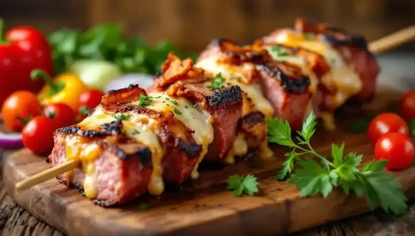 découvrez une délicieuse recette de kebabs au fromage fondu et lardons, alliant le croquant du pain et la richesse des saveurs. cette combinaison savoureuse saura ravir vos papilles et donner un nouveau twist à vos repas ! parfait pour un dîner convivial ou un repas rapide.