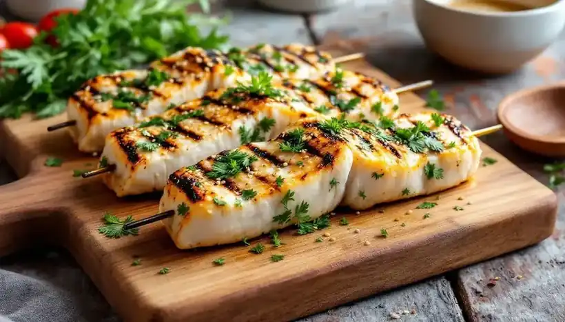 découvrez une recette originale de kebabs au poisson mariné, relevés d'une savoureuse sauce citron-miel. un plat frais et gourmand, idéal pour surprendre vos convives.