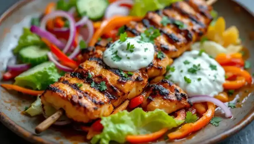découvrez une recette savoureuse de kebabs au poulet marinés dans un mélange doux de miel et de gingembre. parfaits pour un repas estivale ou une soirée entre amis, ces kebabs allient goût et tendreté pour ravir vos papilles.