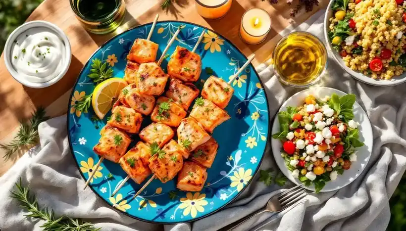 découvrez une recette raffinée et originale avec nos kebabs au saumon. alliant saveurs marines et créativité culinaire, cette préparation saura séduire vos papilles et impressionner vos invités. un plat à la fois gourmand et léger, parfait pour des occasions spéciales ou un repas inventif au quotidien.