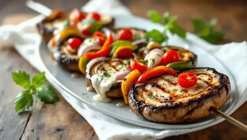 découvrez une délicieuse recette de kebabs aux champignons portobello, accompagnés d'une onctueuse sauce crémeuse. régaler vos papilles avec cette combinaison parfaite de saveurs et de textures, idéale pour un repas savoureux et original.