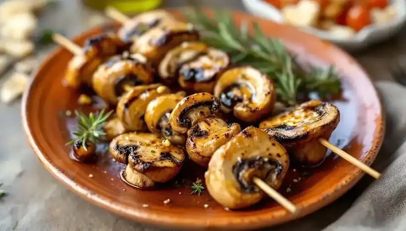 découvrez une savoureuse recette de kebabs aux champignons sautés et ail confit. alliez le goût tendre des champignons et la douceur de l'ail pour une expérience culinaire unique et délicieuse. parfait pour un repas rapide ou une soirée entre amis!