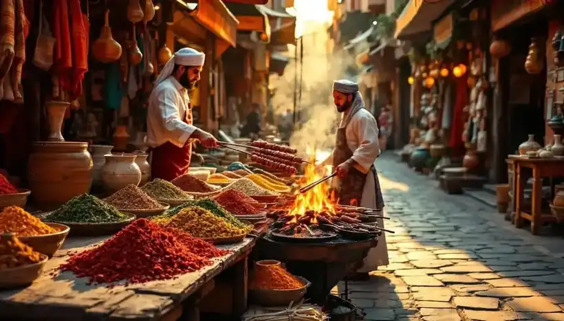 découvrez les kebabs aux épices marocaines, une délicieuse recette qui éveillera vos papilles avec une explosion de saveurs authentiques. parfaits pour un repas convivial, ces kebabs allient tendreté de la viande et parfums envoûtants des épices, pour un voyage culinaire inoubliable.