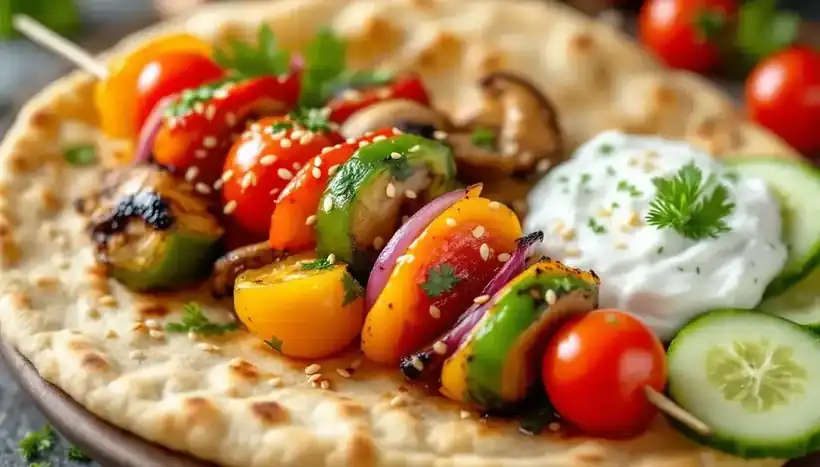découvrez une délicieuse recette de kebabs alliant tendres morceaux de viande, graines de sésame croquantes et légumes croquants. un plat savoureux et sain qui ravira vos papilles !