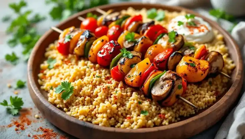 découvrez une délicieuse recette de kebabs aux graines de sésame, garnis de légumes croquants. parfait pour un repas savoureux et équilibré, cette préparation facile ravira vos papilles avec ses saveurs uniques et sa texture irrésistible.