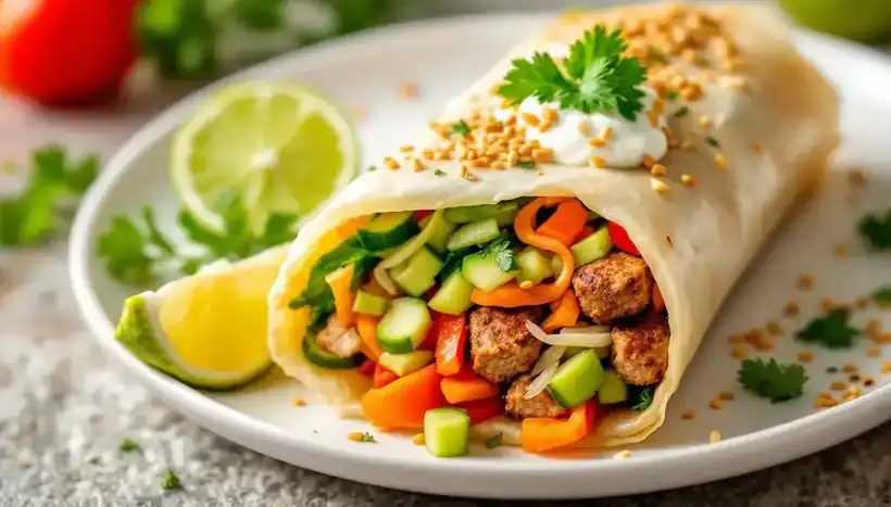 découvrez une délicieuse fusion culinaire avec les kebabs en rouleaux de printemps. cette version asiatique allie saveurs exotiques et fraîcheur, pour une expérience gustative inédite. idéal pour un repas léger ou un apéritif original, ce plat saura séduire les amateurs de cuisine du monde.