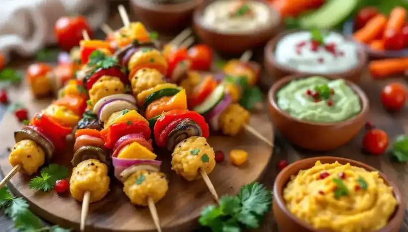 découvrez nos délicieuses recettes de kebabs végétariens à base de pois chiches, une alternative savoureuse et saine pour régaler vos papilles. parfaits pour un repas équilibré et gourmand !