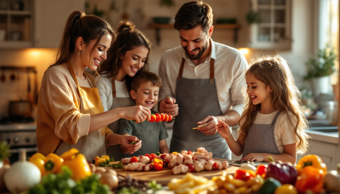 découvrez comment préparer un kebab familial en grande quantité avec nos astuces et recettes simples. idéal pour vos repas en famille ou entre amis, apprenez à mariner la viande, choisir les ingrédients parfaits et maîtriser la cuisson pour un résultat savoureux et convivial. transformez vos rassemblements en festins mémorables !