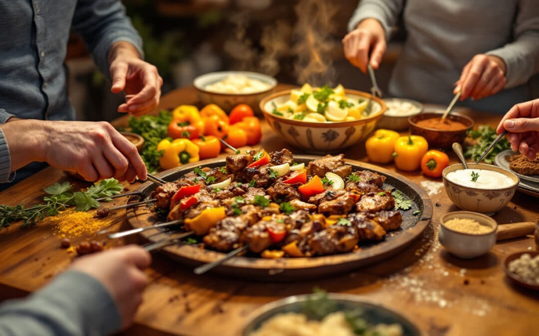 Le kebab familial : comment le préparer en grande quantité ?