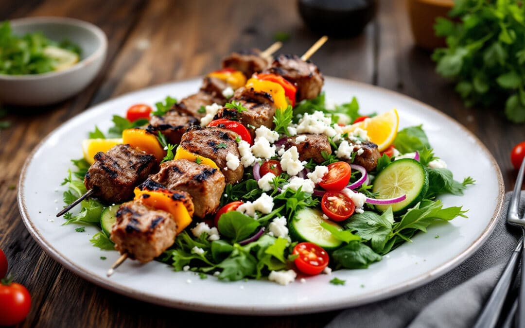 Comment associer un kebab avec une salade fraîcheur ?