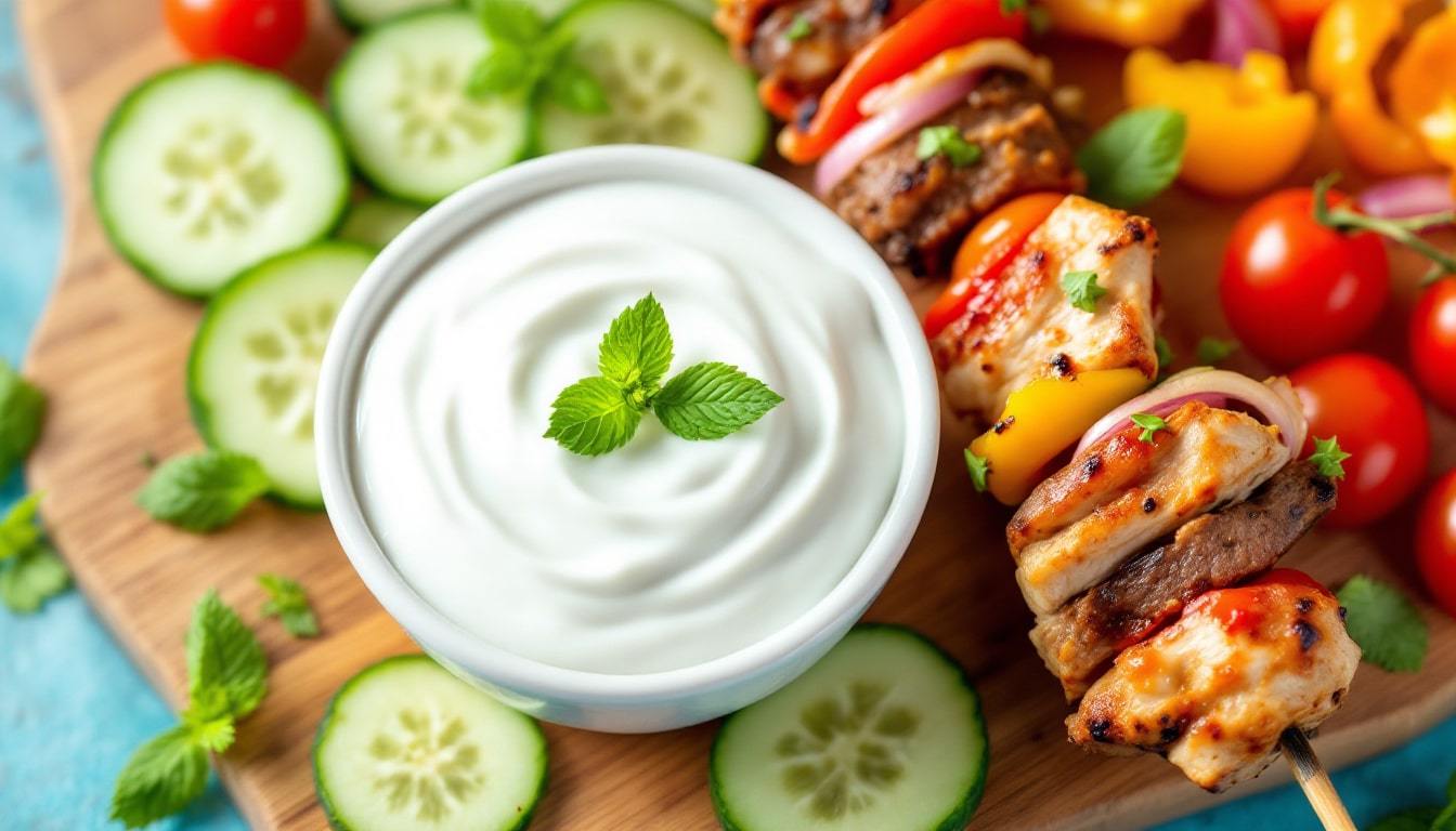 découvrez une recette savoureuse de kebabs au yaourt grec, alliant fraîcheur et légèreté. parfaite pour un repas estival, cette version délicieuse apporte une touche méditerranéenne à vos plats. un incontournable à essayer !